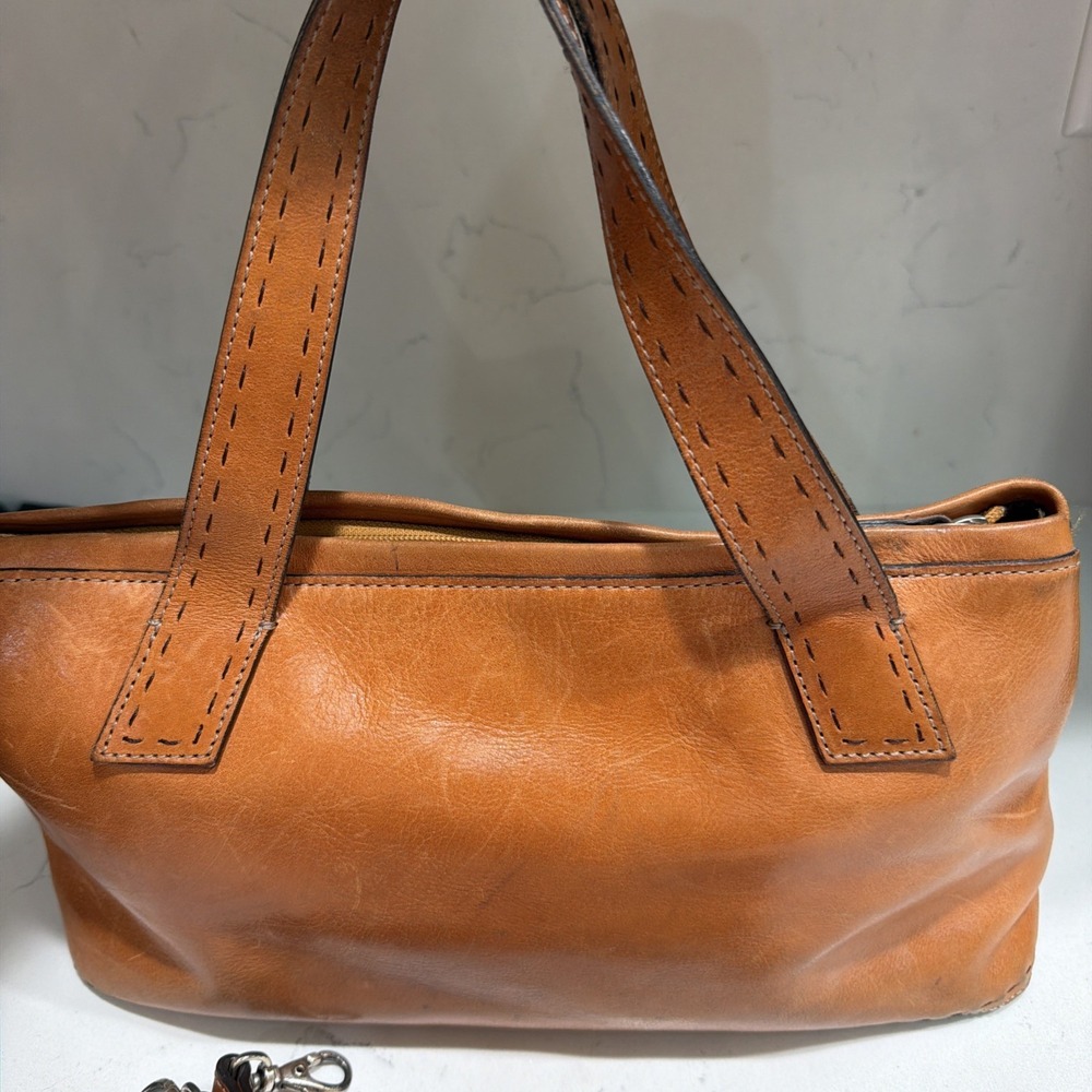Fossil 1954 Sedona Brown Leather Satchel Handbag ZB9095 Vintage Top Handle - Picture 2 of 14